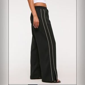 Abercrombie and Fitch Pull on Track Pants Black With White Stripe  Size XL REG